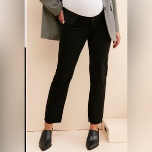 DL1961 Women's Maternity Black Straight Jeans